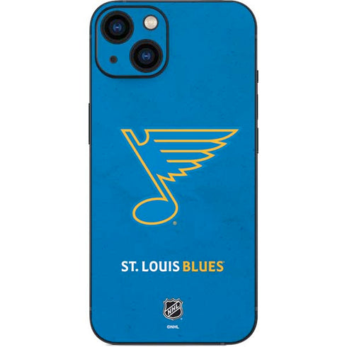 NHL St. Louis Blues Distressed iPhone 14 Plus Skin